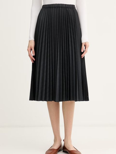 Tommy Hilfiger spódnica plisowana z dodatkiem wełny - zdjęcie produktu nr 1