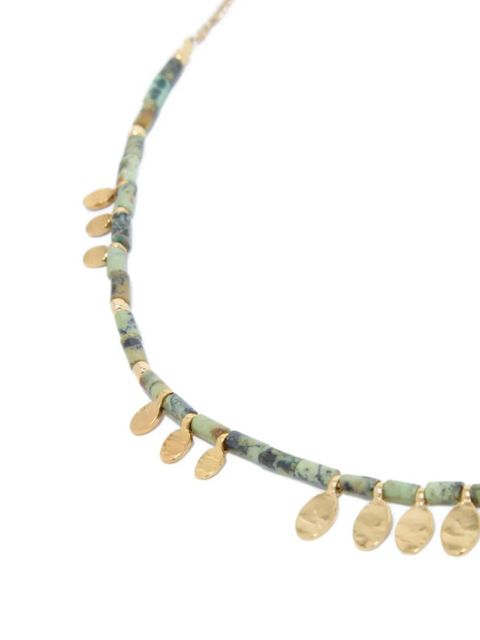 ISABEL MARANT gold-tone bead-drop necklace - Green - zdjęcie produktu nr 1