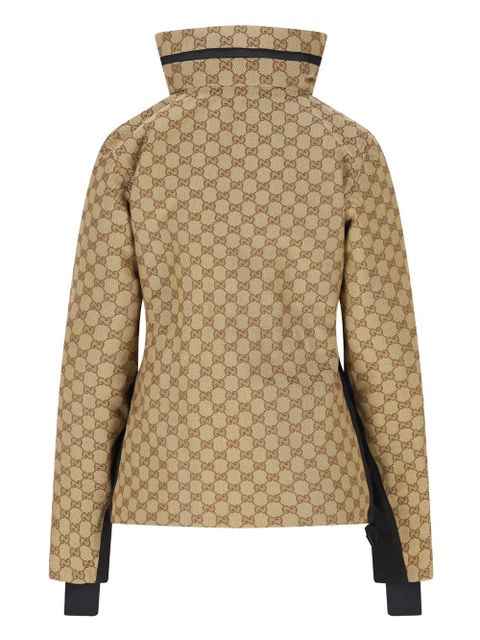 Gucci GG jacquard belted ski jacket - Neutrals