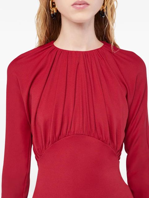 Rabanne long-sleeve blouse - Red