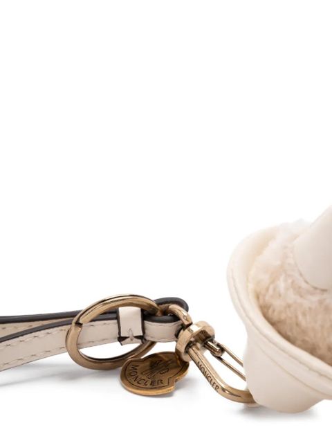 Moncler MonDuck textured keyring - Neutrals
