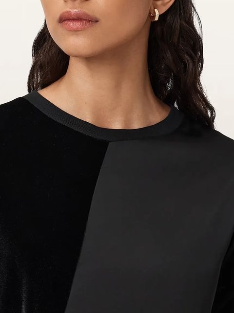 AllSaints sukienka welurowa