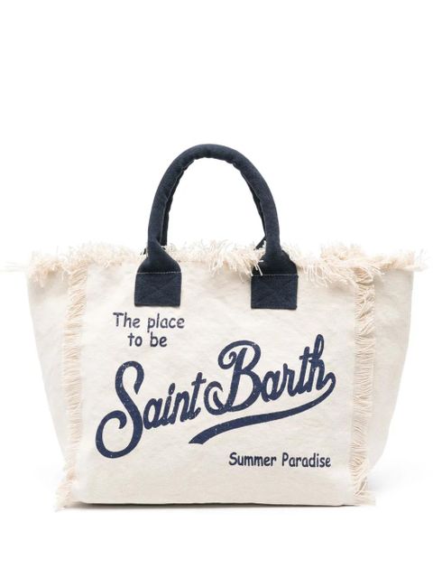 MC2 Saint Barth Vanity canvas beach bag - Neutrals - zdjęcie produktu nr 1