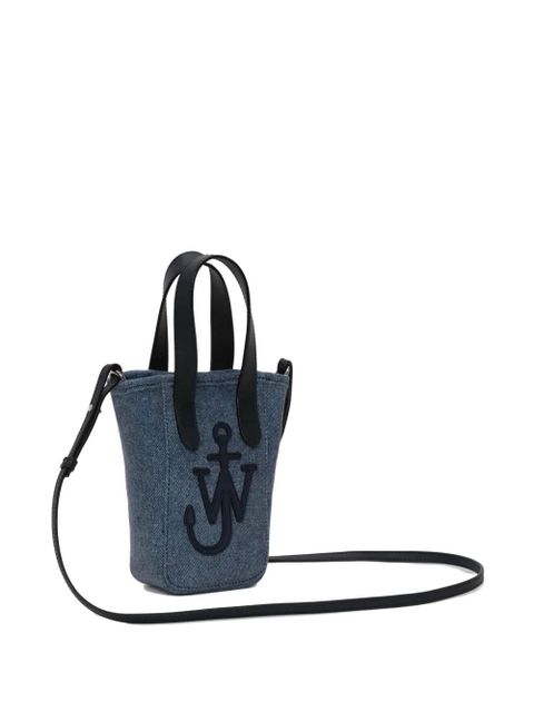 JW Anderson mini Belt denim tote bag - Blue