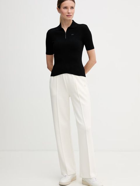 Lacoste polo swetrowe damskie z wiskozą - zdjęcie produktu nr 1