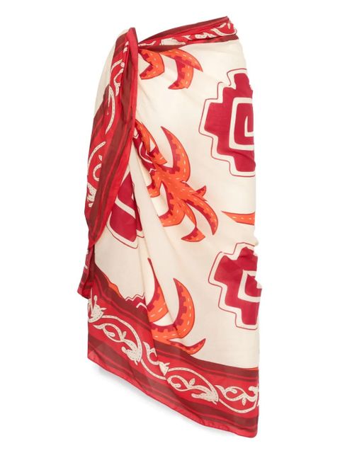 Johanna Ortiz printed pareo - Red - zdjęcie produktu nr 2