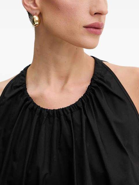 PINKO gathered-neck sleeveless top - Black