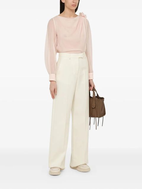 Chloé draped flower-embellished top - Pink - zdjęcie produktu nr 2