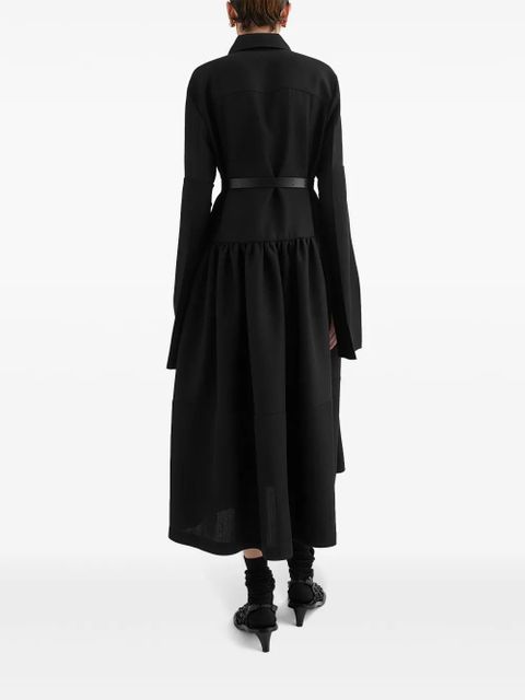 Jil Sander shirt midi dress - Black