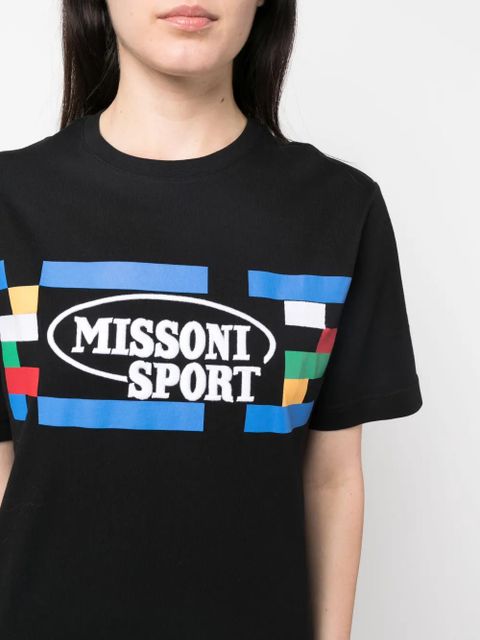 Missoni logo print T-shirt - Black