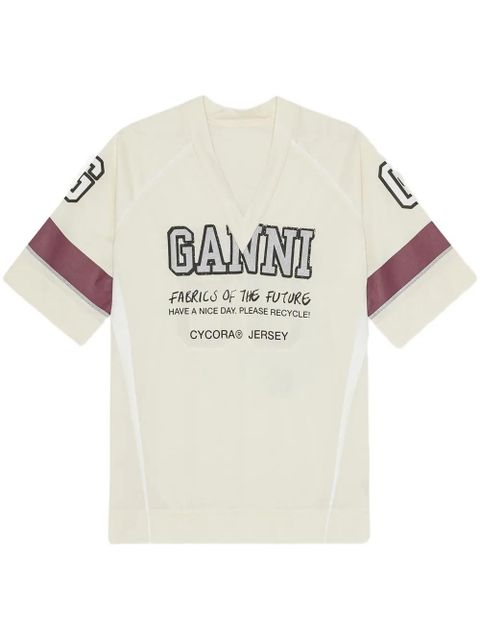 GANNI Future Mesh T-shirt - Neutrals - zdjęcie produktu nr 1