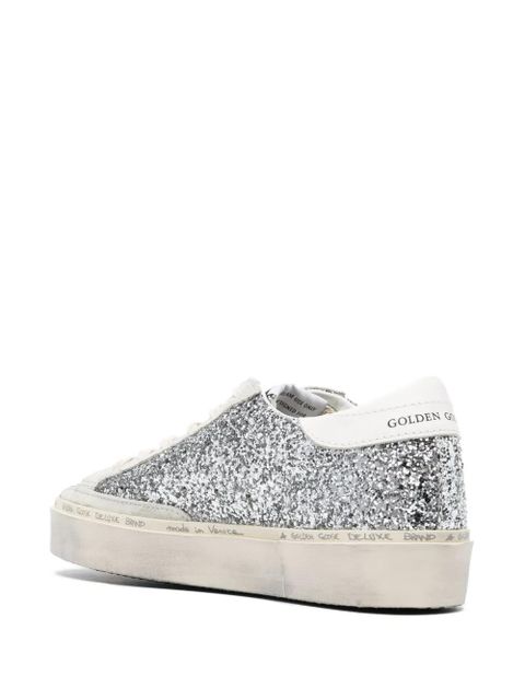Golden Goose Hi-Star glitter sneakers - Silver