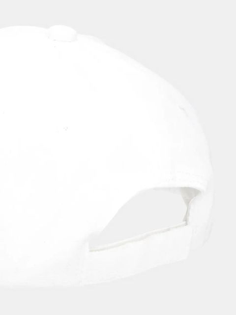 Liu Jo czapka z daszkiem damska kolor biały gładka VA5201.T0300
