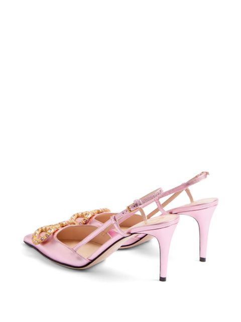 Valentino Garavani 80mm VLogo Signature slingback pumps - Pink