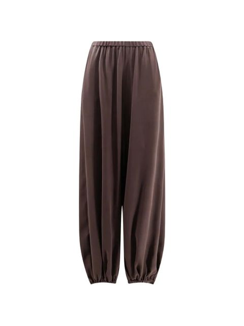 Alysi Baloon silk trousers - Brown - zdjęcie produktu nr 1