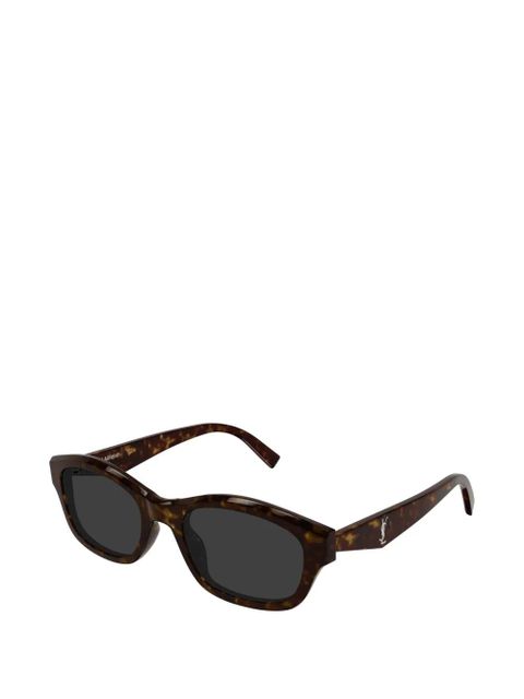 Saint Laurent Eyewear round wayfarer sunglasses - Brown - zdjęcie produktu nr 2