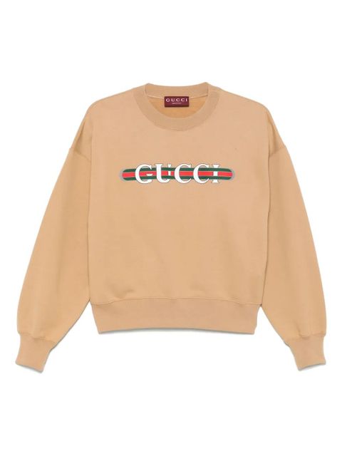 Gucci logo-print sweatshirt - Brown - zdjęcie produktu nr 1