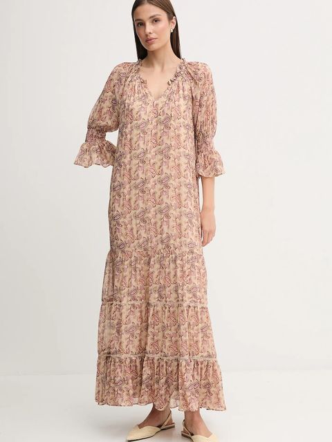 Hoss Intropia sukienka kolor pomarańczowy maxi prosta 8222113 - zdjęcie produktu nr 1