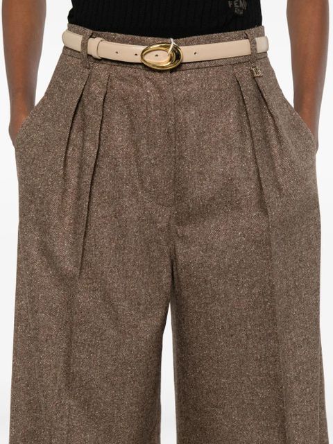 Max Mara pleat-detail trousers - Brown