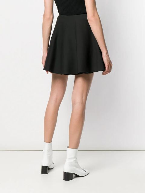 Valentino Garavani flounced crepe skirt - Black