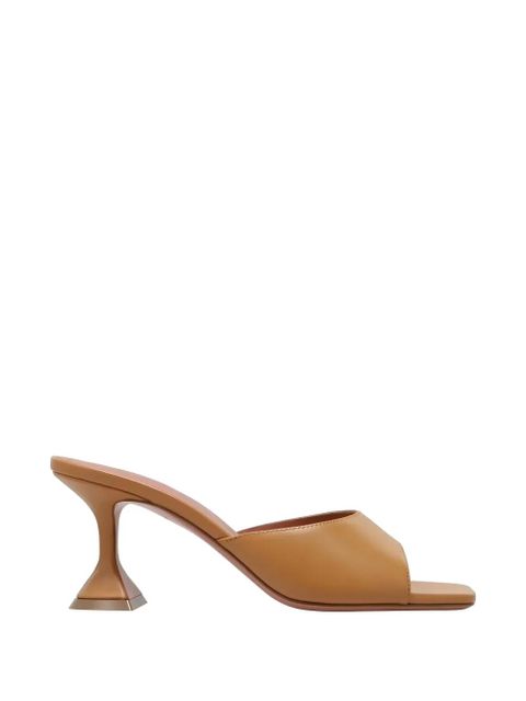 Amina Muaddi Lupita leather sandals - Brown - zdjęcie produktu nr 1