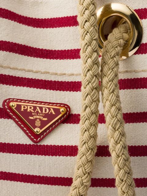 Prada small Mariner bucket bag - Neutrals