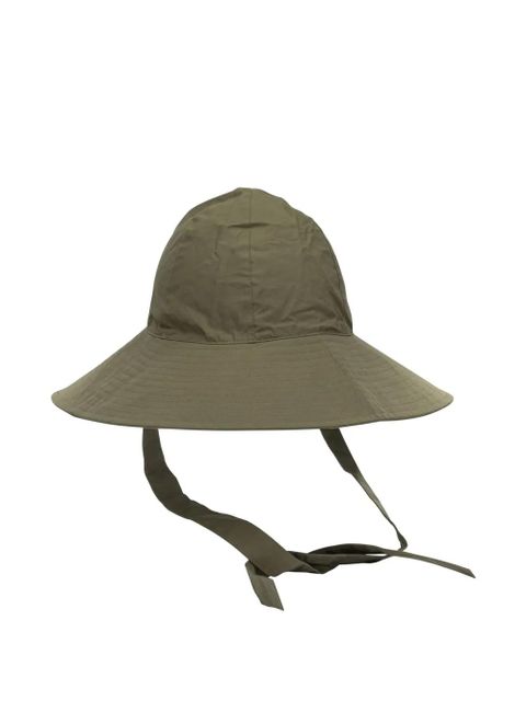Barbour Kershope logo-plaque tie-fastening hat - Green - zdjęcie produktu nr 2