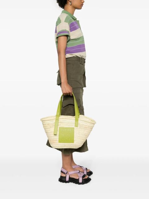 LOEWE Basket straw tote bag - Neutrals - zdjęcie produktu nr 2
