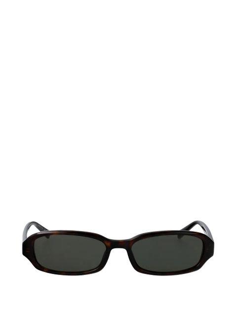 Saint Laurent Eyewear Erin rectangle-frame sunglasses - Brown - zdjęcie produktu nr 1