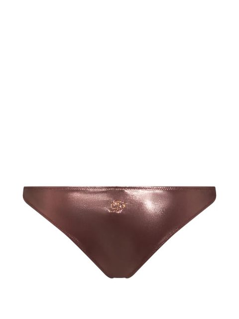 Blumarine embellished bikini bottom - Brown - zdjęcie produktu nr 2