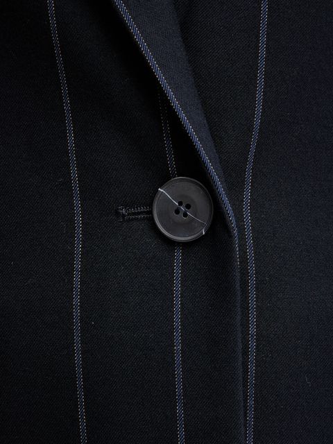 MAX&Co. marynarka kolor granatowy jednorzędowa wzorzysta 2526046033200