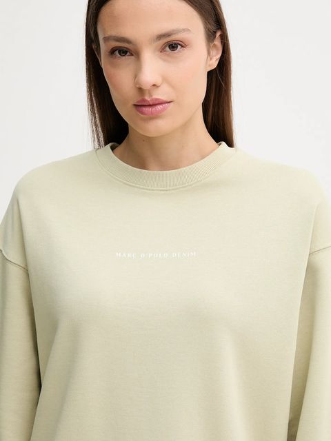 Marc O'Polo bluza bawełniana damska kolor beżowy z nadrukiem 5000006575 - zdjęcie produktu nr 2