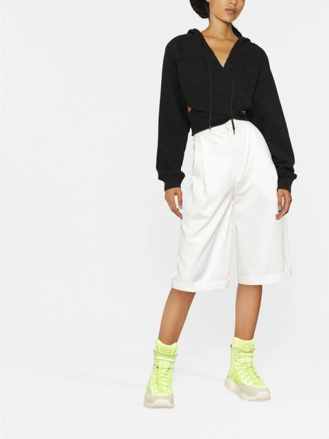 AMBUSH embroidered logo cropped hoodie - Black - zdjęcie produktu nr 2