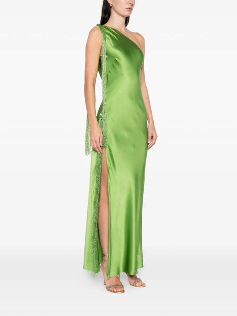 Cult Gaia tassel one-shoulder maxi dress - Green