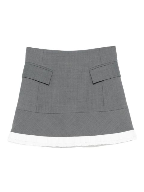 Maje flap-pocket A-line mini skirt - Grey - zdjęcie produktu nr 1