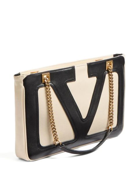 Valentino Garavani small Viva Superstar leather tote bag - Neutrals