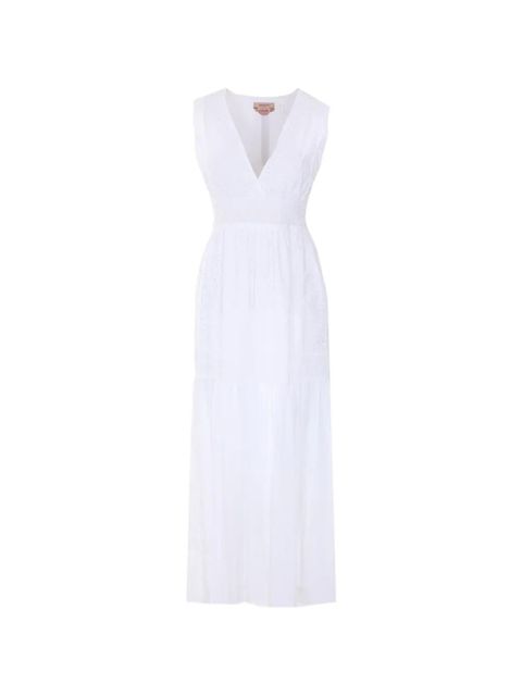 TWINSET V-neck sleeveless dress - White - zdjęcie produktu nr 1