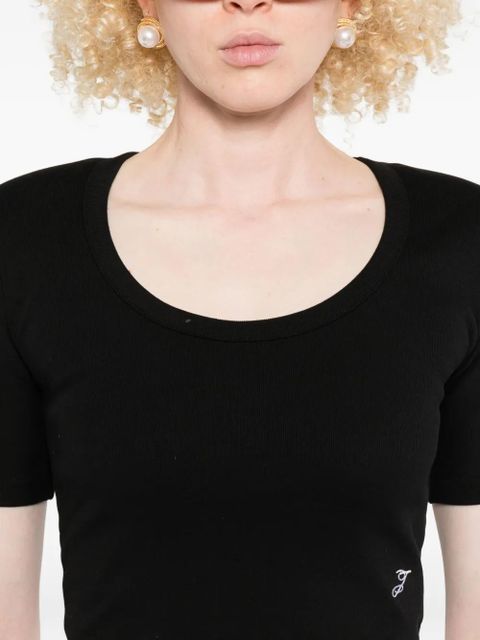 Jacquemus The Espiral scoop-neck T-shirt - Black - zdjęcie produktu nr 2