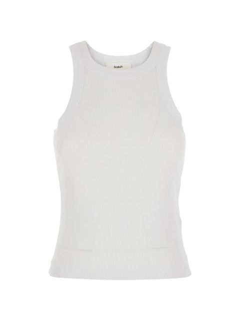 Ba&Sh Cynda ribbed-knit tank top - White - zdjęcie produktu nr 1