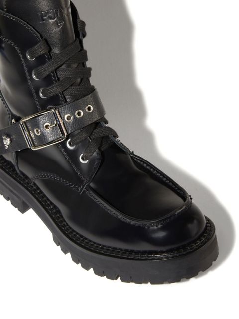 PUCCI marmo-print leather boots - Black - zdjęcie produktu nr 2