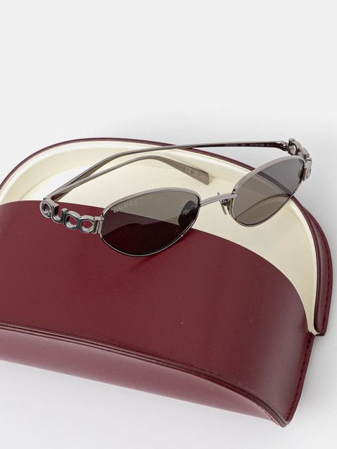 Gucci okulary przeciwsłoneczne damskie kolor srebrny GG1935S