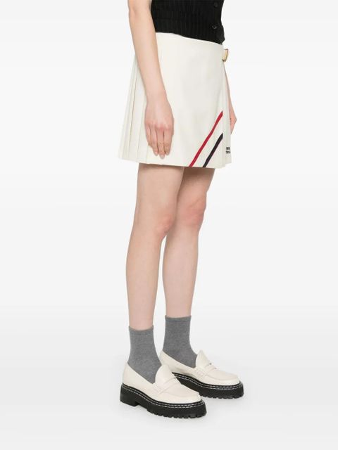 Miu Miu pleated mini skirt - Neutrals