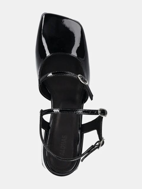 Alohas czółenka Withnee kolor czarny na słupku S100721-01