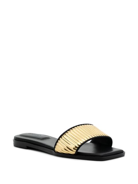 Simkhai Carter leather slides - Gold - zdjęcie produktu nr 2
