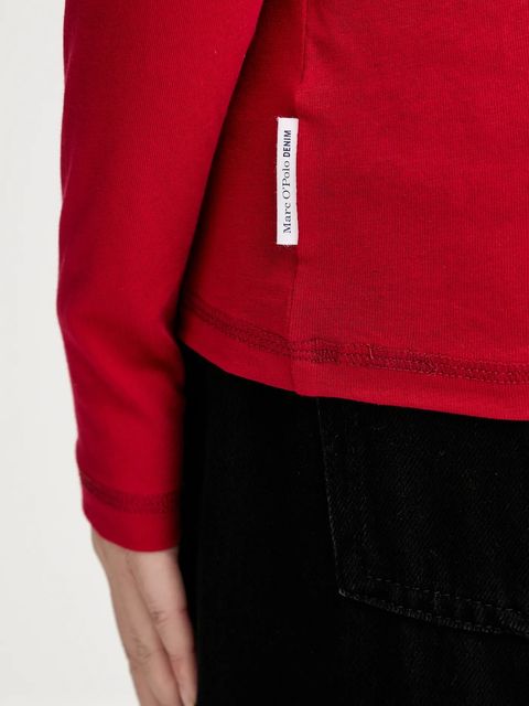 Marc O'Polo longsleeve bawełniany kolor czerwony 5000007488
