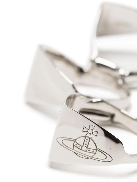 Vivienne Westwood knuckleduster ring trio - Silver