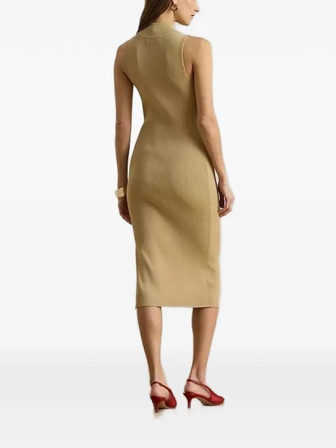 Lauren Ralph Lauren ribbed mock-neck dress - Neutrals