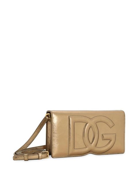 Dolce & Gabbana DG Logo leather minibag - Gold - zdjęcie produktu nr 2