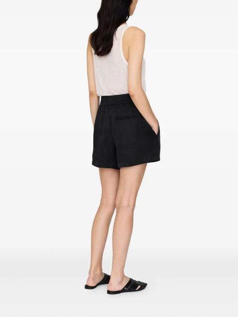 ANINE BING Kam elasticated-waist shorts - Black