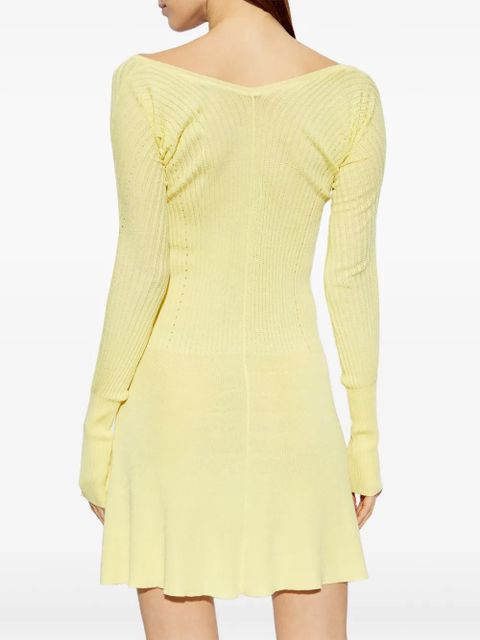Jacquemus La Robe ribbed minidress - Yellow - zdjęcie produktu nr 2